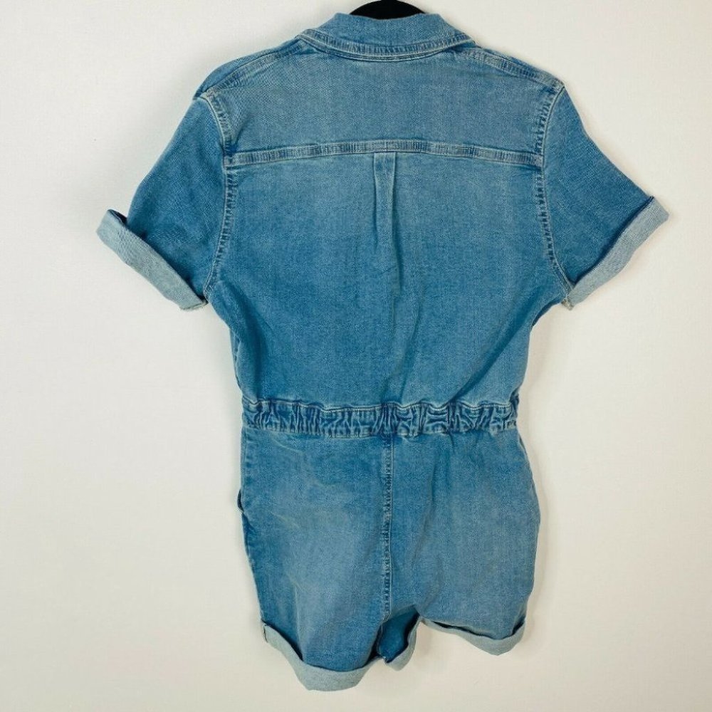 Roxy BNWT Blue Denim Playsuit Jumpsuit Women's Size XS RRP $119.99 - Picture 4 of 9